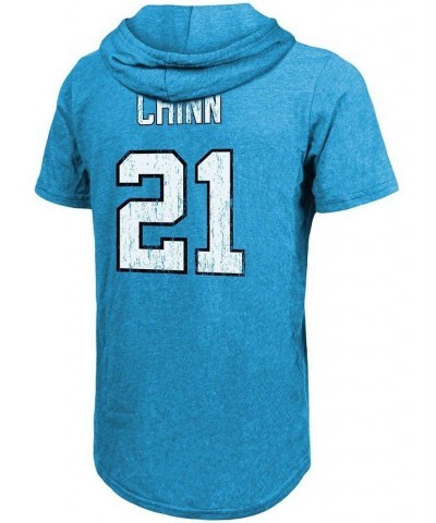 Men's Jeremy Chinn Blue Carolina Panthers Player Name Number Tri-Blend Hoodie T-shirt $26.00 T-Shirts