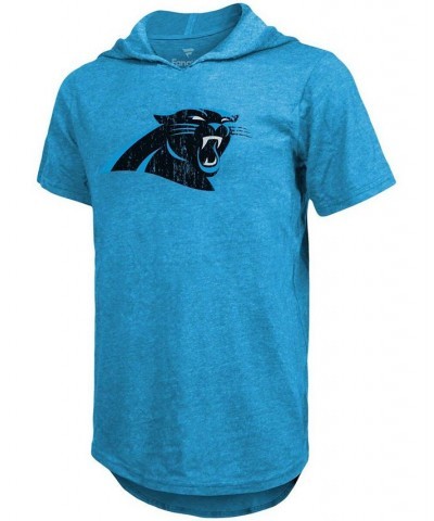 Men's Jeremy Chinn Blue Carolina Panthers Player Name Number Tri-Blend Hoodie T-shirt $26.00 T-Shirts