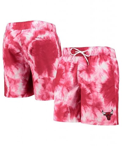 Men's Red Chicago Bulls Splash Volley Swim Shorts $35.99 Swimsuits