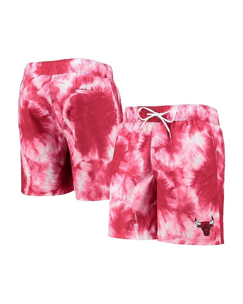 Men's Red Chicago Bulls Splash Volley Swim Shorts $35.99 Swimsuits