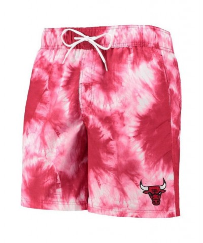 Men's Red Chicago Bulls Splash Volley Swim Shorts $35.99 Swimsuits