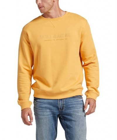 Men's Crewneck Sweatshirt Orange $25.52 Sweatshirt