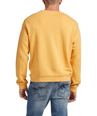 Men's Crewneck Sweatshirt Orange $25.52 Sweatshirt