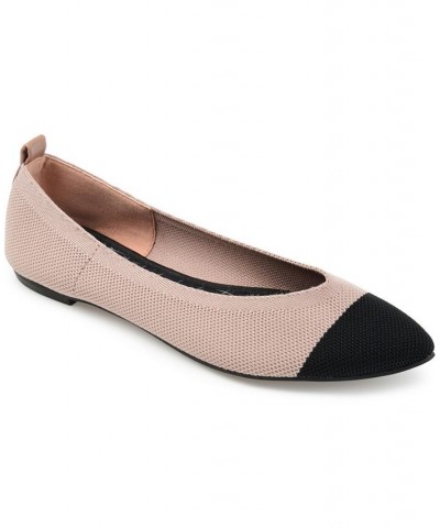 Women's Veata Soft Knit Flats Pink $40.79 Shoes