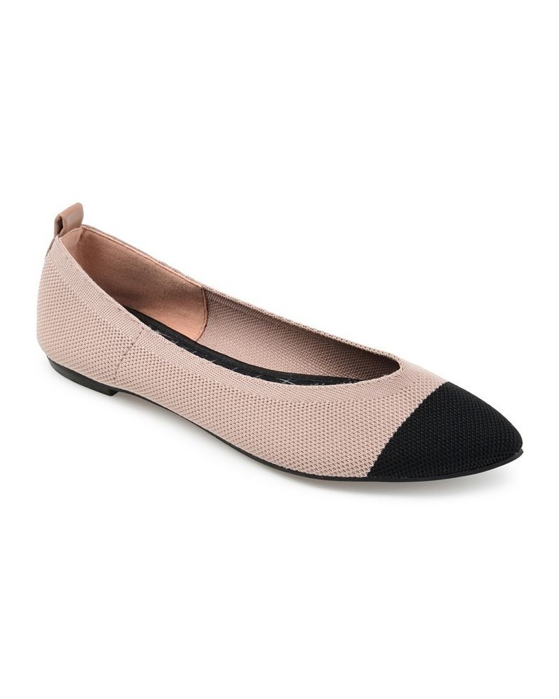 Women's Veata Soft Knit Flats Pink $40.79 Shoes