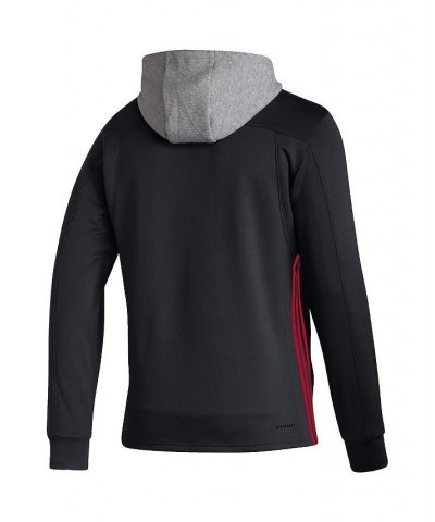 Men's Black Chicago Blackhawks Skate Lace Aeroready Pullover Hoodie $55.00 Sweatshirt