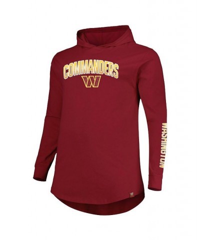 Men's Branded Burgundy Washington Commanders Big and Tall Front Runner Pullover Hoodie $35.25 Sweatshirt