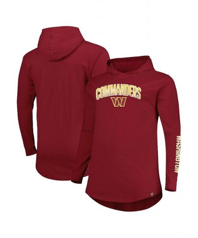 Men's Branded Burgundy Washington Commanders Big and Tall Front Runner Pullover Hoodie $35.25 Sweatshirt