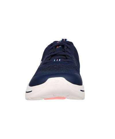 Women's Go Walk Arch Fit - Uptown Summer Casual Sneakers Blue $44.10 Shoes