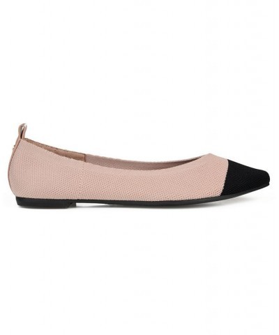 Women's Veata Soft Knit Flats Pink $40.79 Shoes