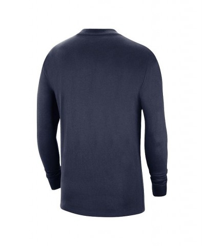 Men's Navy North Carolina Tar Heels Seasonal Max90 2-Hit Long Sleeve T-shirt $21.50 T-Shirts