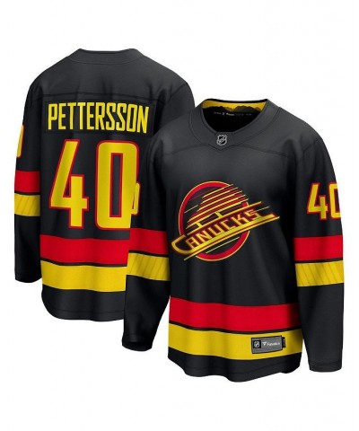 Men's Branded Elias Pettersson Black Vancouver Canucks Alternate - 2022/23 Premier Breakaway Player Jersey $75.85 Jersey