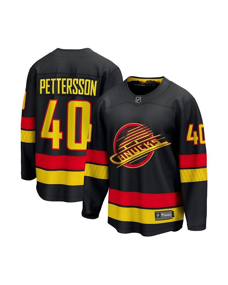 Men's Branded Elias Pettersson Black Vancouver Canucks Alternate - 2022/23 Premier Breakaway Player Jersey $75.85 Jersey