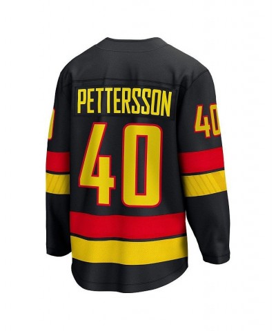 Men's Branded Elias Pettersson Black Vancouver Canucks Alternate - 2022/23 Premier Breakaway Player Jersey $75.85 Jersey