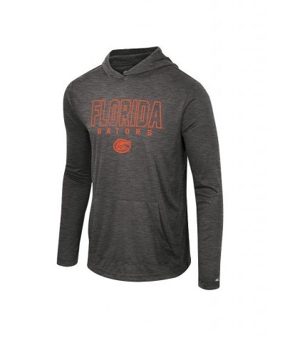 Men's Heather Black Florida Gators Slub Long Sleeve Hoodie T-shirt $37.79 T-Shirts