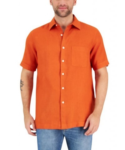 Men's 100% Linen Shirt PD06 $19.44 Shirts