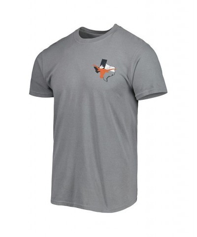 Men's Gray Texas Longhorns Hyperlocal State T-shirt $17.64 T-Shirts