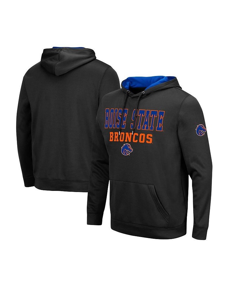 Men's Black Boise State Broncos Sunrise Pullover Hoodie $26.65 Sweatshirt