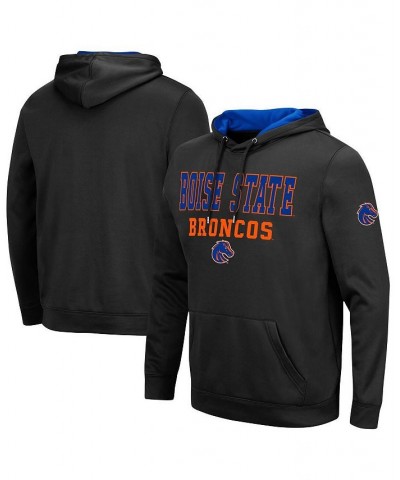 Men's Black Boise State Broncos Sunrise Pullover Hoodie $26.65 Sweatshirt