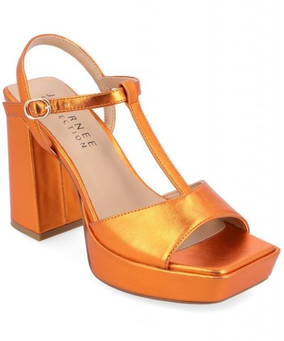 Women's Parson Platform Sandal Orange $44.00 Shoes