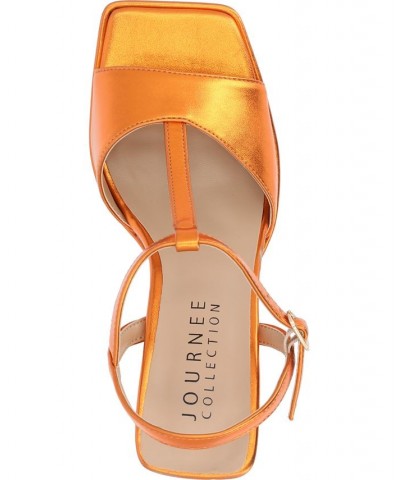 Women's Parson Platform Sandal Orange $44.00 Shoes