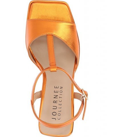 Women's Parson Platform Sandal Orange $44.00 Shoes