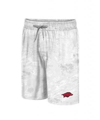 Men's White Arkansas Razorbacks Realtree Aspect Ohana Swim Shorts $30.79 Swimsuits