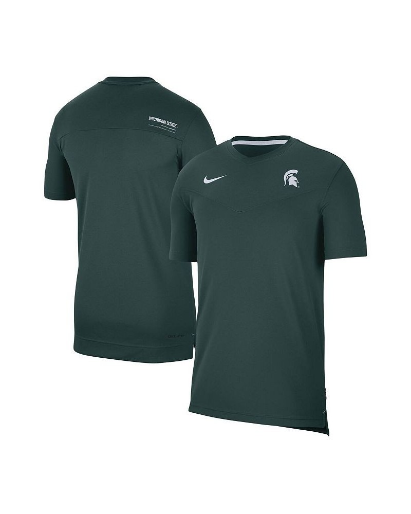 Men's Green Michigan State Spartans 2022 Coaches UV Performance T-shirt $33.59 T-Shirts