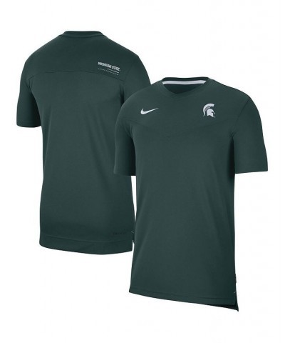 Men's Green Michigan State Spartans 2022 Coaches UV Performance T-shirt $33.59 T-Shirts