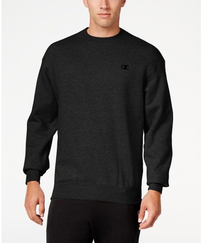 Men's Big & Tall Powerblend Solid Fleece Sweatshirt Black $19.25 Sweatshirt