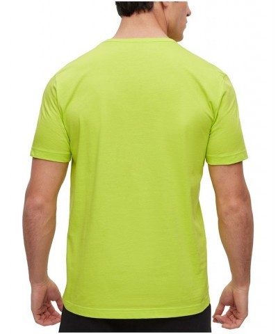 BOSS Men's Cotton Regular-Fit T-shirt Green $30.60 T-Shirts