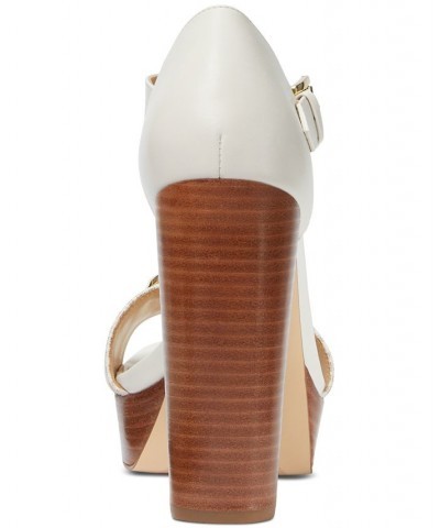 Women's Rory Ankle-Strap Platform Dress Sandals Tan/Beige $84.00 Shoes