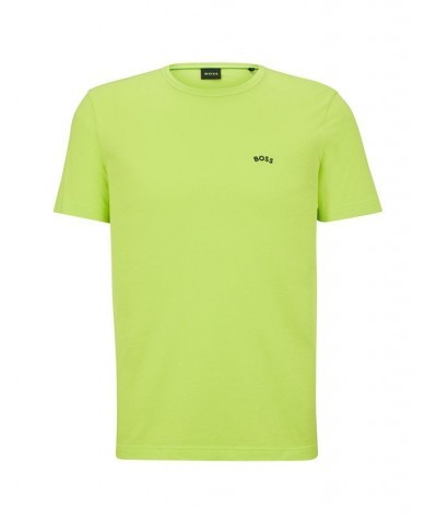 BOSS Men's Cotton Regular-Fit T-shirt Green $30.60 T-Shirts