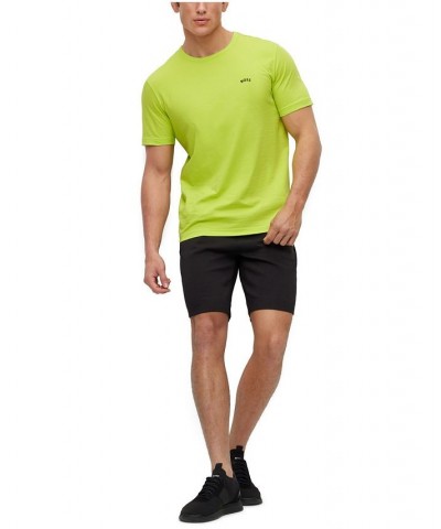 BOSS Men's Cotton Regular-Fit T-shirt Green $30.60 T-Shirts