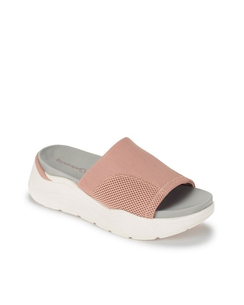 Whisper Platform Slide Sandals Pink $45.90 Shoes