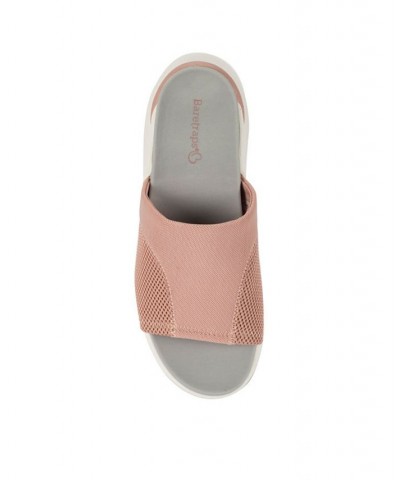 Whisper Platform Slide Sandals Pink $45.90 Shoes