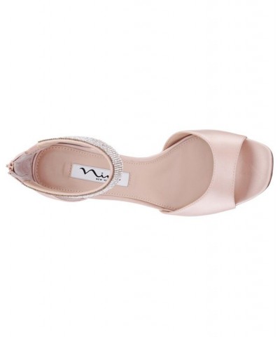 Women's Dezzie Evening Sandals Tan/Beige $41.42 Shoes