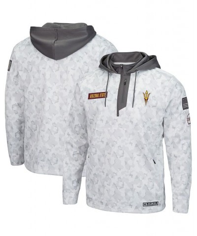 Men's Arctic Camo Arizona State Sun Devils OHT Military-Inspired Appreciation Quarter-Zip Hoodie $34.31 Sweatshirt