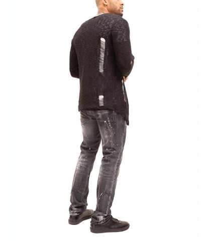 Men's Modern Buckled Long Cardigan Sweater $48.00 Sweaters