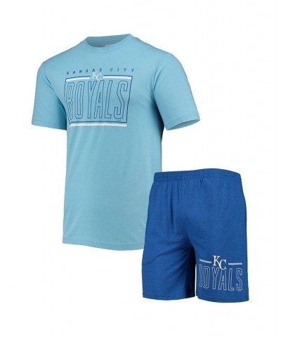 Men's Royal, Light Blue Kansas City Royals Meter T-shirt and Shorts Sleep Set $34.31 Pajama