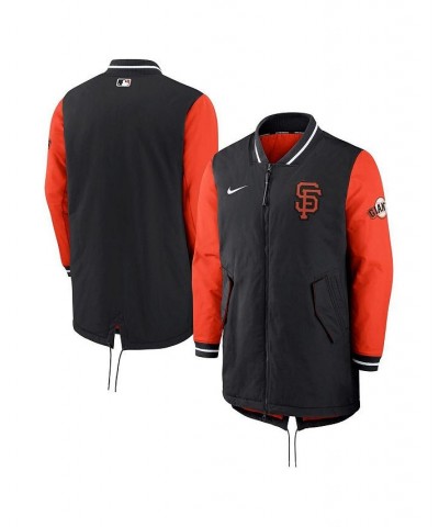 Men's Black San Francisco Giants Authentic Collection Dugout Performance Full-Zip Jacket $87.40 Jackets