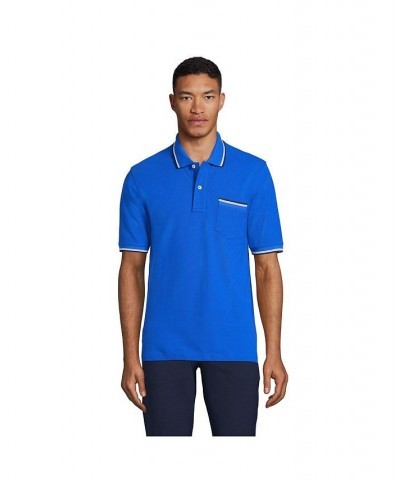 Men's Short Sleeve Comfort-First Mesh Polo Shirt With Pocket PD08 $30.22 Polo Shirts