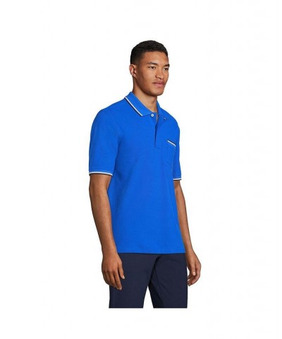 Men's Short Sleeve Comfort-First Mesh Polo Shirt With Pocket PD08 $30.22 Polo Shirts