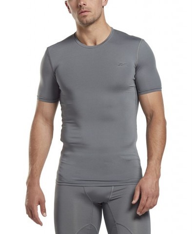 Men's Workout Ready Compression Short-Sleeve T-Shirt Gray $15.93 T-Shirts