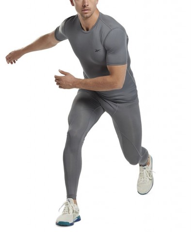 Men's Workout Ready Compression Short-Sleeve T-Shirt Gray $15.93 T-Shirts