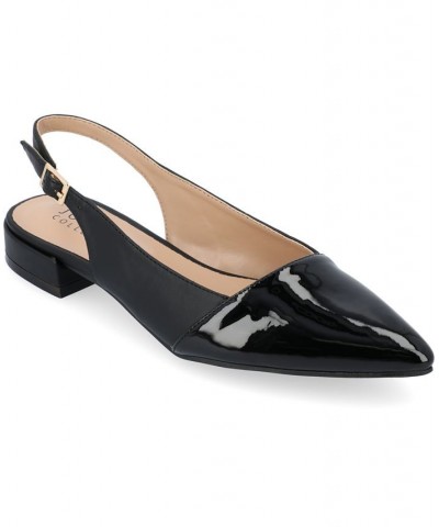 Women's Bertie Two-Tone Flat Black $39.90 Shoes