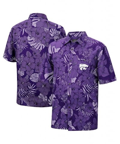 Men's Purple Kansas State Wildcats Dude Camp Button-Up Shirt $41.24 Shirts