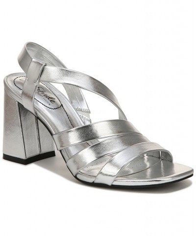 Broadway Strappy Sandals Silver $37.09 Shoes