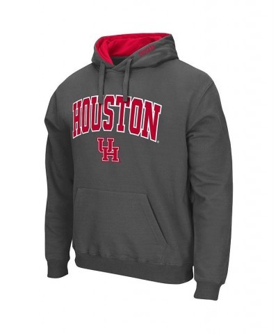 Men's Charcoal Houston Cougars Arch and Logo Pullover Hoodie $22.35 Sweatshirt