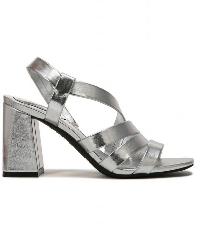 Broadway Strappy Sandals Silver $37.09 Shoes